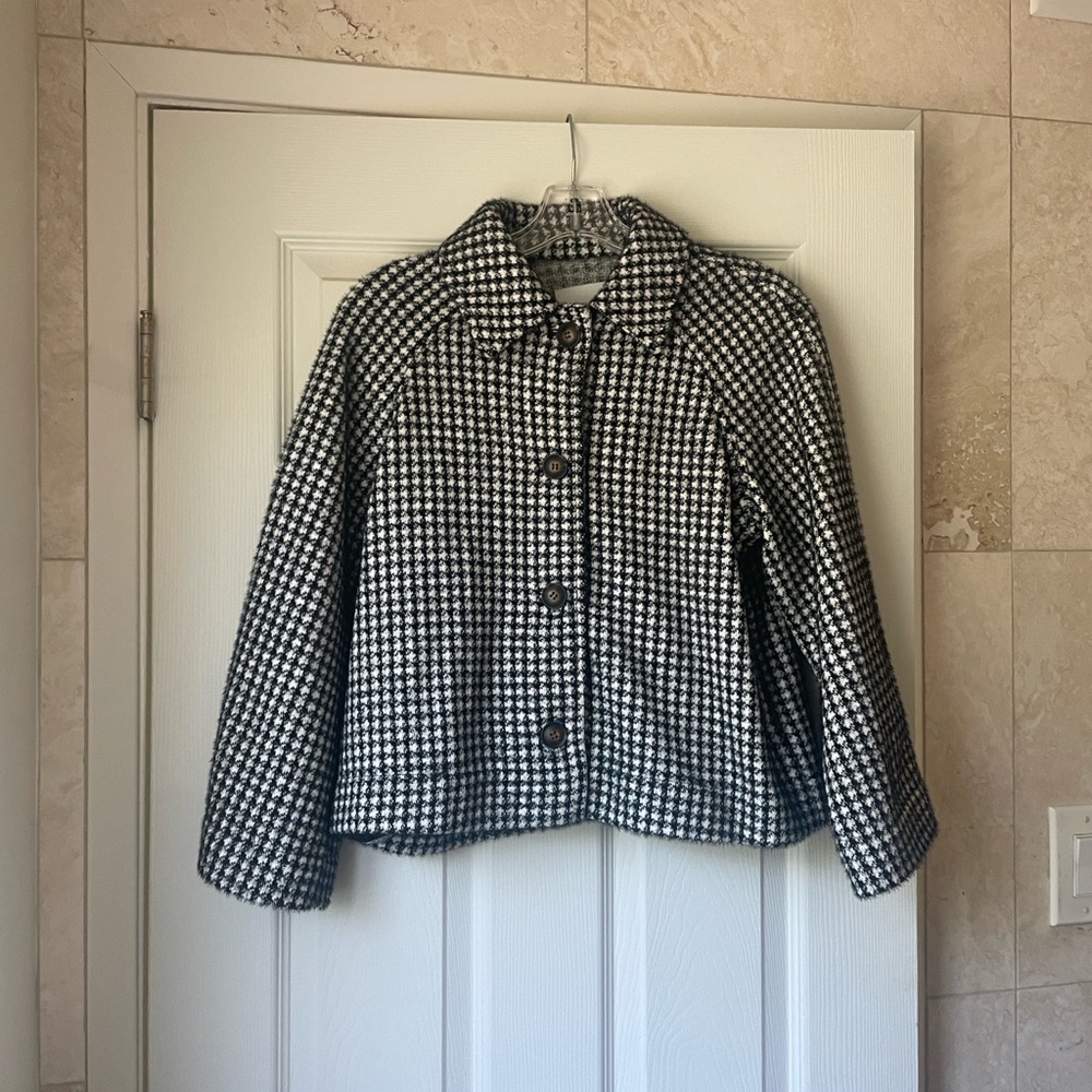 Anthropology/ Greylin, Stylish vintage feel, Black and White Women's Jacket